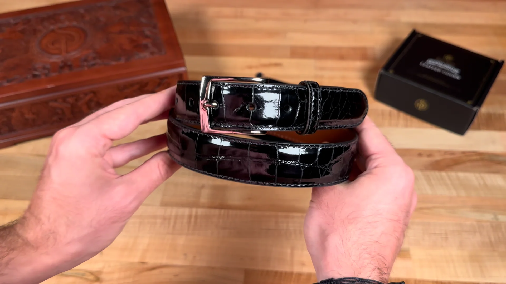 Brown Hornback Crocodile Belt | The Southern Trapper