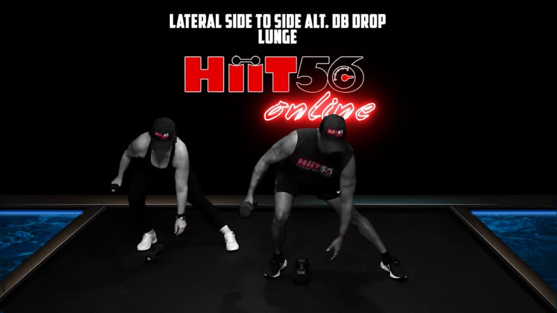 Lateral Side to Side Alt. DB Drop Lunge