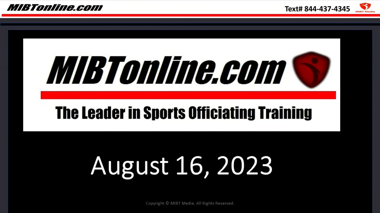 2023 NFHS All But One Principle Rule Change