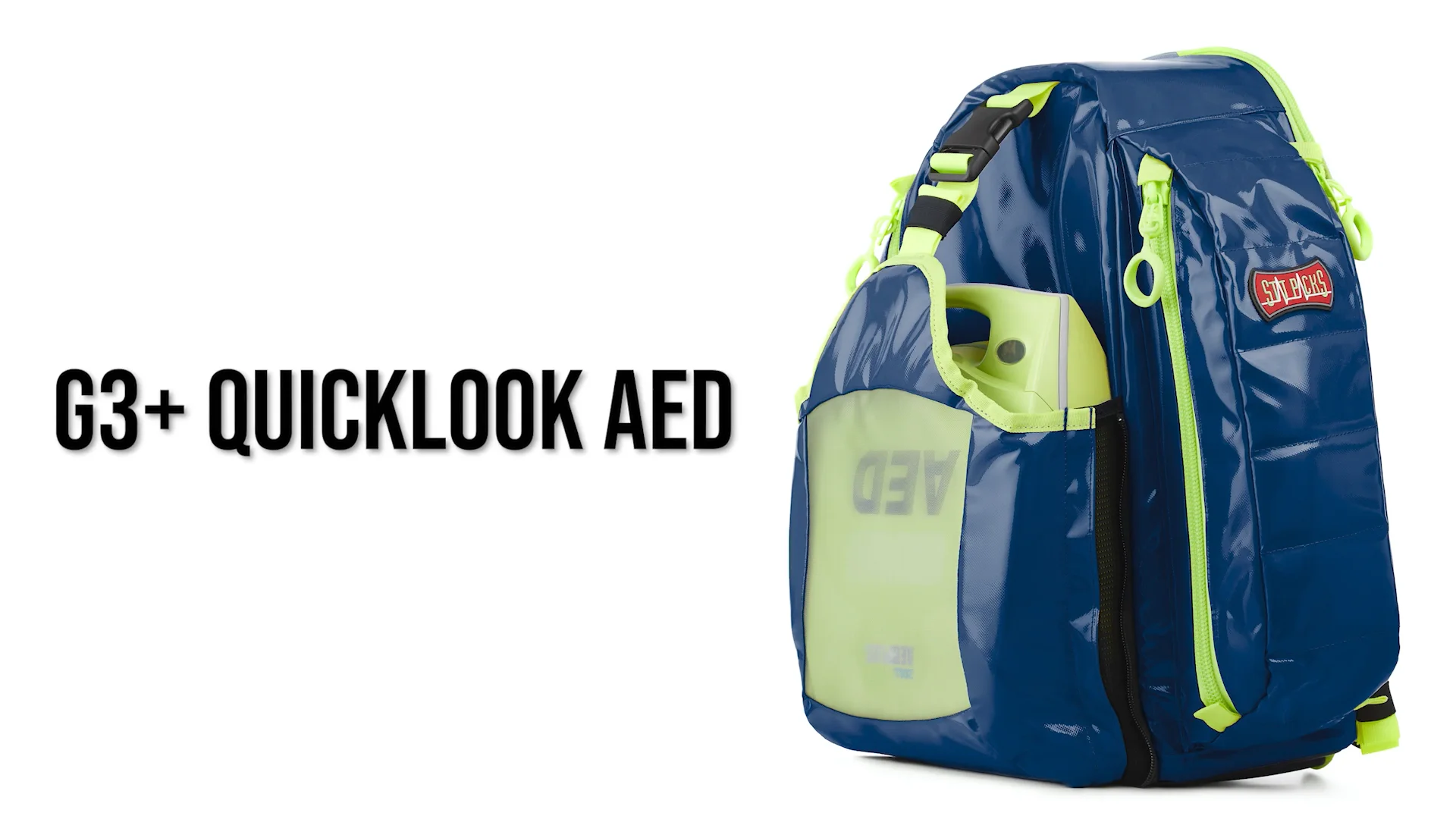 StatPack G3+ Quicklook AED Backpack - Red | Live Action Safety