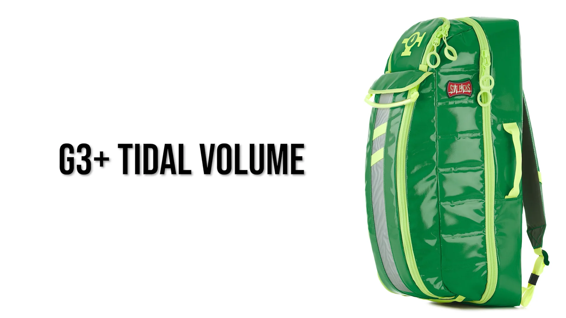 StatPack G3+ Tidal Volume Oxygen Backpack - Green | Live Action Safety