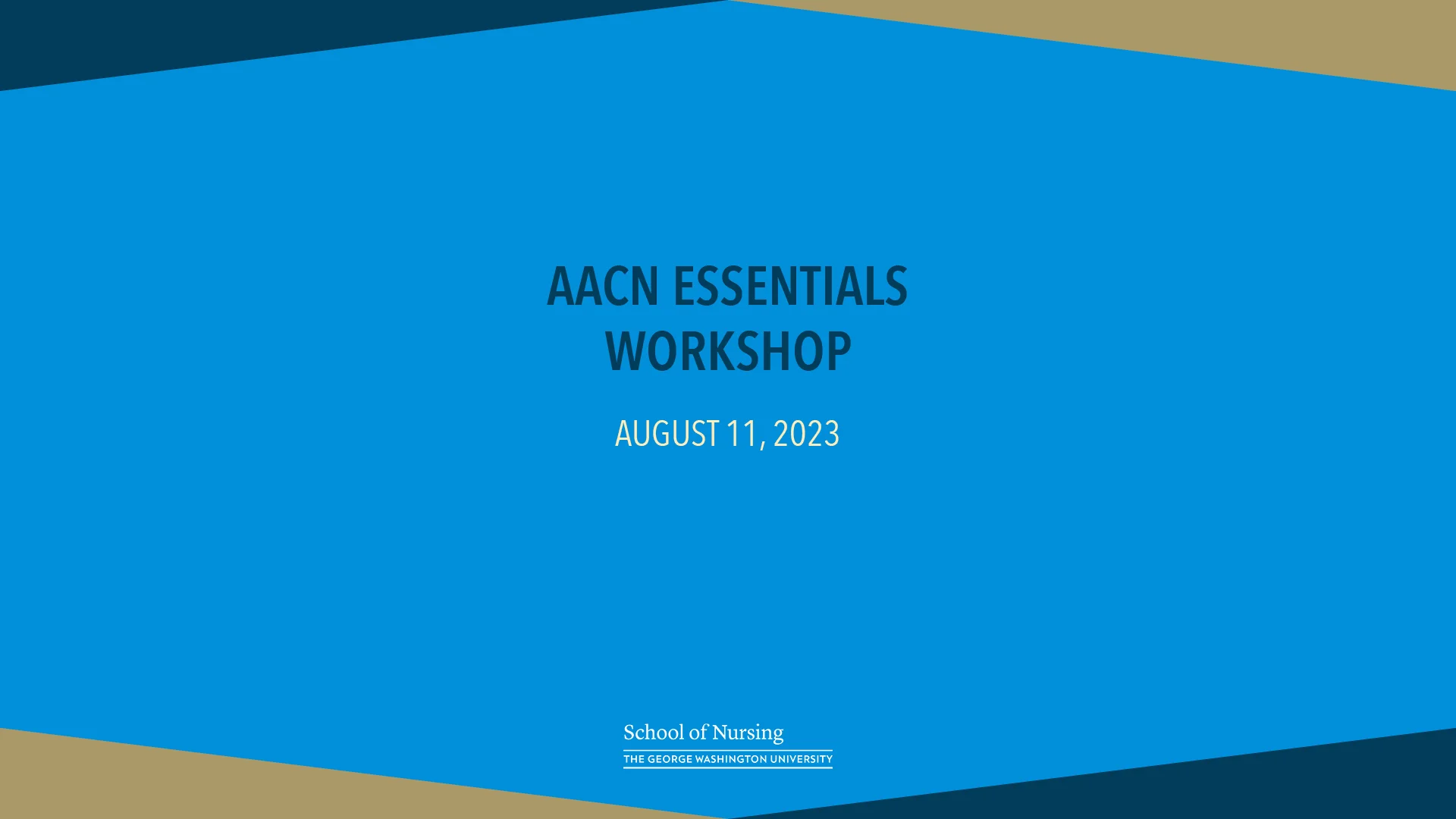 AACN Essentials August 11, 2023 on Vimeo