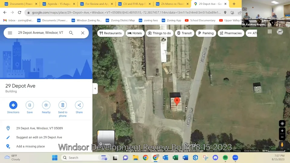 Windsor Development Review Board 8/15/2023 on Vimeo