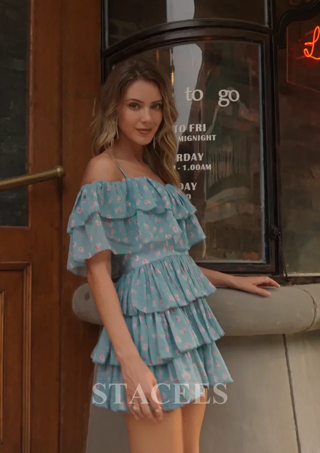Chiffon cocktail dresses uk sales