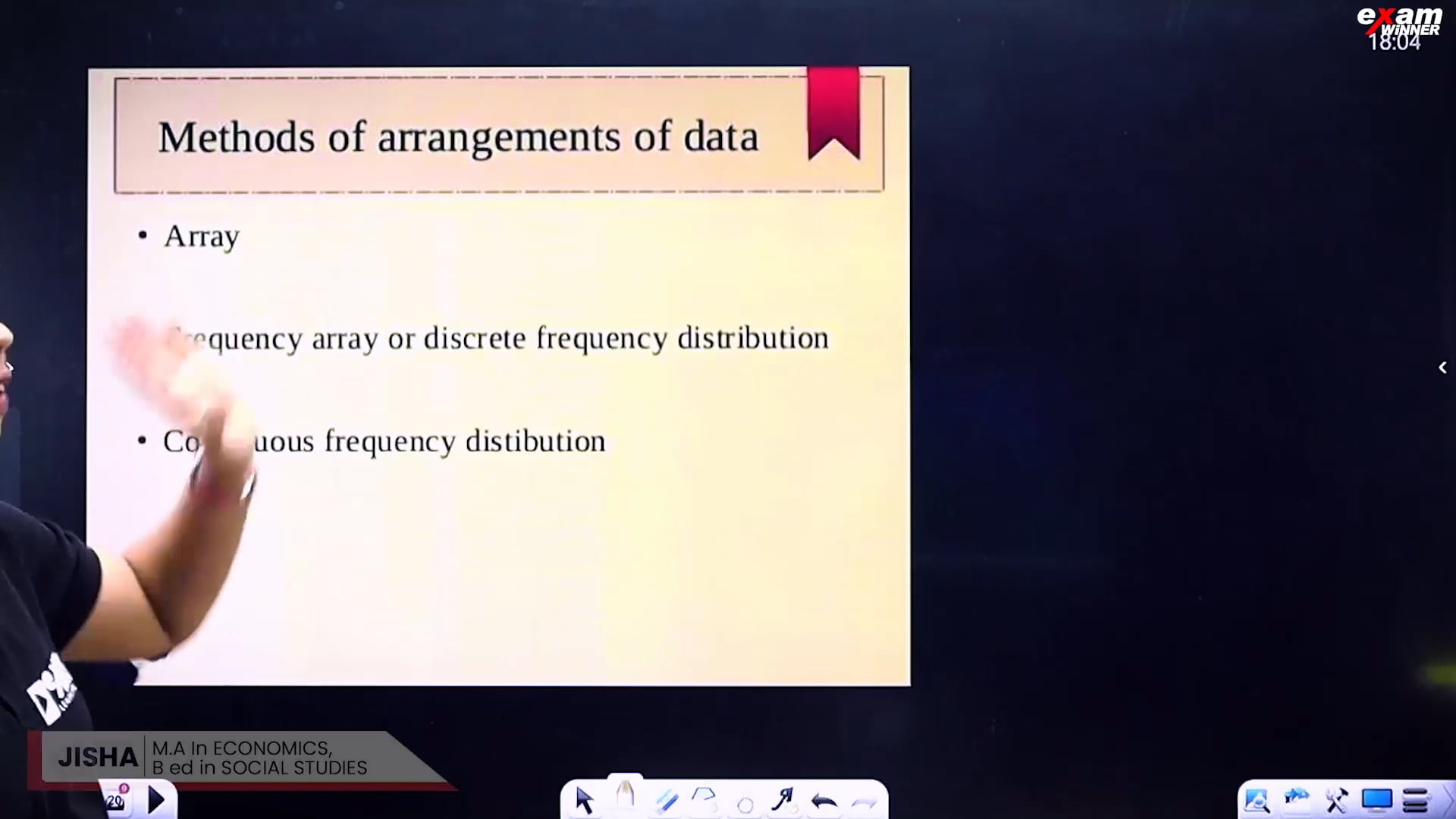 4. methods of arrangements of data, array & frequency array- on Vimeo
