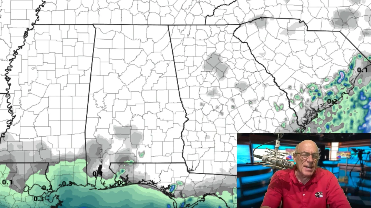 James Spann forecasts a long dry spell for Alabama, with rising heat on ...