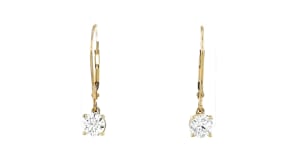 1.00 ct. t.w. Lab-Grown Diamond Drop Earrings in 14kt Yellow Gold