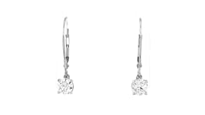 1.00 ct. t.w. Lab-Grown Diamond Drop Earrings in 14kt White Gold