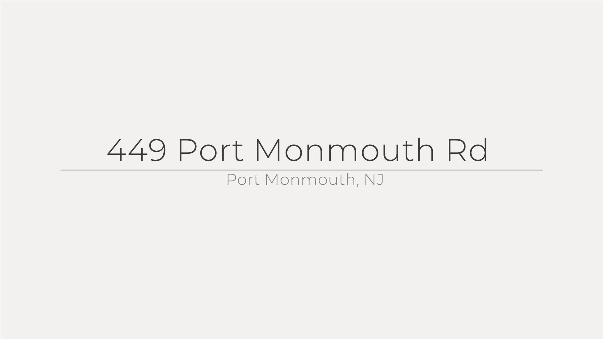 449 Port Monmouth Rd, Port Monmouth, NJ on Vimeo