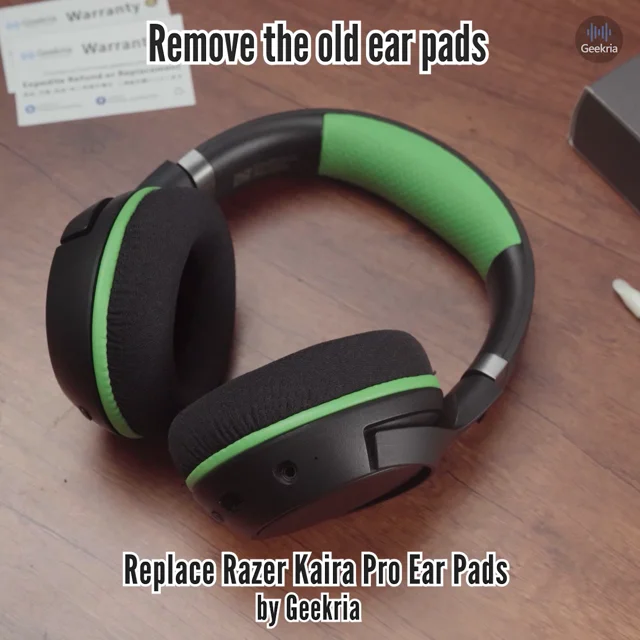 How to Replace Razer Kaira Pro Headphones Ear Pads / Cushions | Geekria