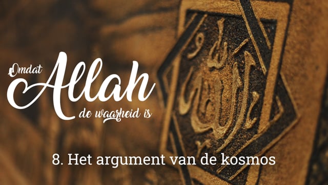 8. Het argument van de kosmos