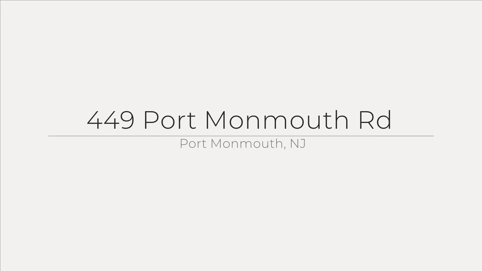 449 Port Monmouth Rd, Port Monmouth, NJ on Vimeo
