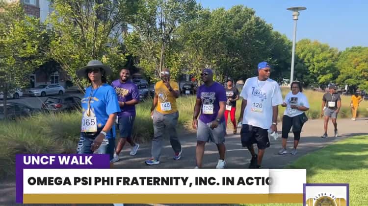 Omega Psi Phi Alpha Phi Chapter In Step with UNCF Walk for