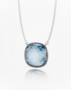 Video of our Sky Blue Topaz Necklace Set in Rhodium 925 Silver 30 Carats
