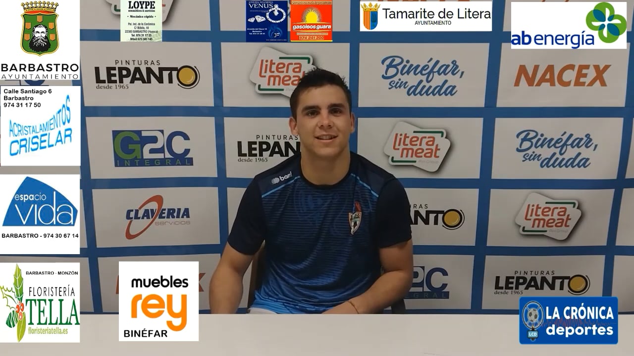 RAÚL SAMITIER (Jugador Binéfar) CD Binéfar 1-0 CF Alcolea " PRETEMPORADA "