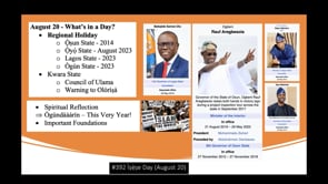 #392 Ìṣẹ̀ṣe Day (August 20)