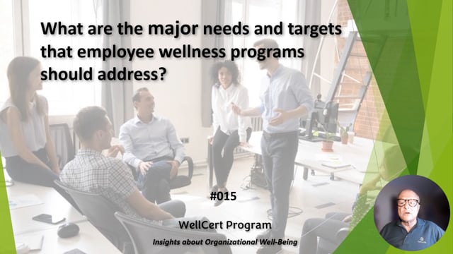 #015 What are the major needs and targets that employee wellness programs should address?