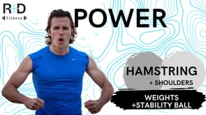 Hamstring Focus Shoulder Sub Power (weights+stability ball) 82123
