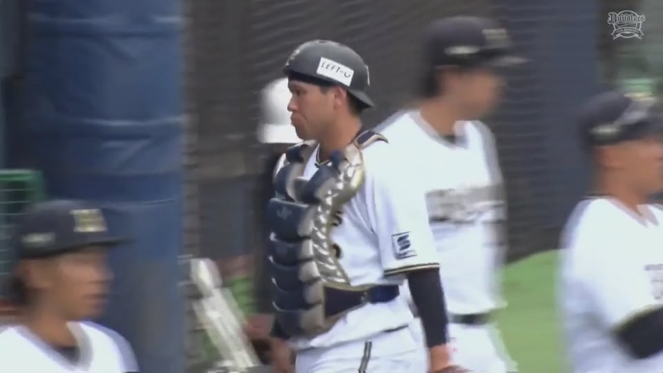 【ファーム(ノーゲーム)】バファローズ・福永奨 見事な送球で三振ゲッツー!!  2023年8月22日 オリックス・バファローズ 対 阪神タイガース
