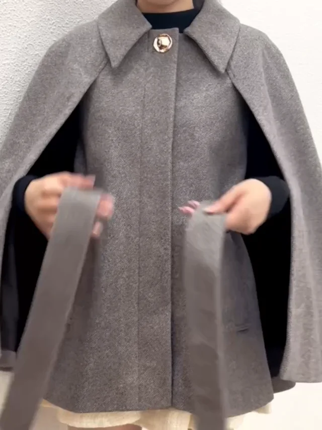 dazzlin ダズリン ケープフレアジャケットコート ケープフレア