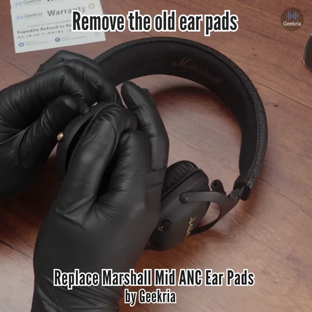 How to Replace Marshall Mid ANC Headphones Ear Pads / Cushions | Geekria