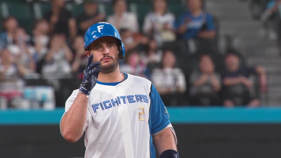【1回裏】先制の一打!! ファイターズ・マルティネス フェンス直撃のタイムリー2ベースヒット!!  2023年8月22日 北海道日本ハムファイターズ 対 東北楽天ゴールデンイーグルス