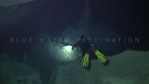 1368_Diver with sidemount in Cenote Chinkin Ha, Yucatan Mexico