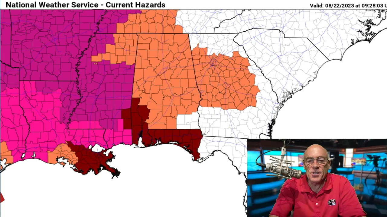 James Spann says Alabama will keep sizzling into the weekend on Vimeo