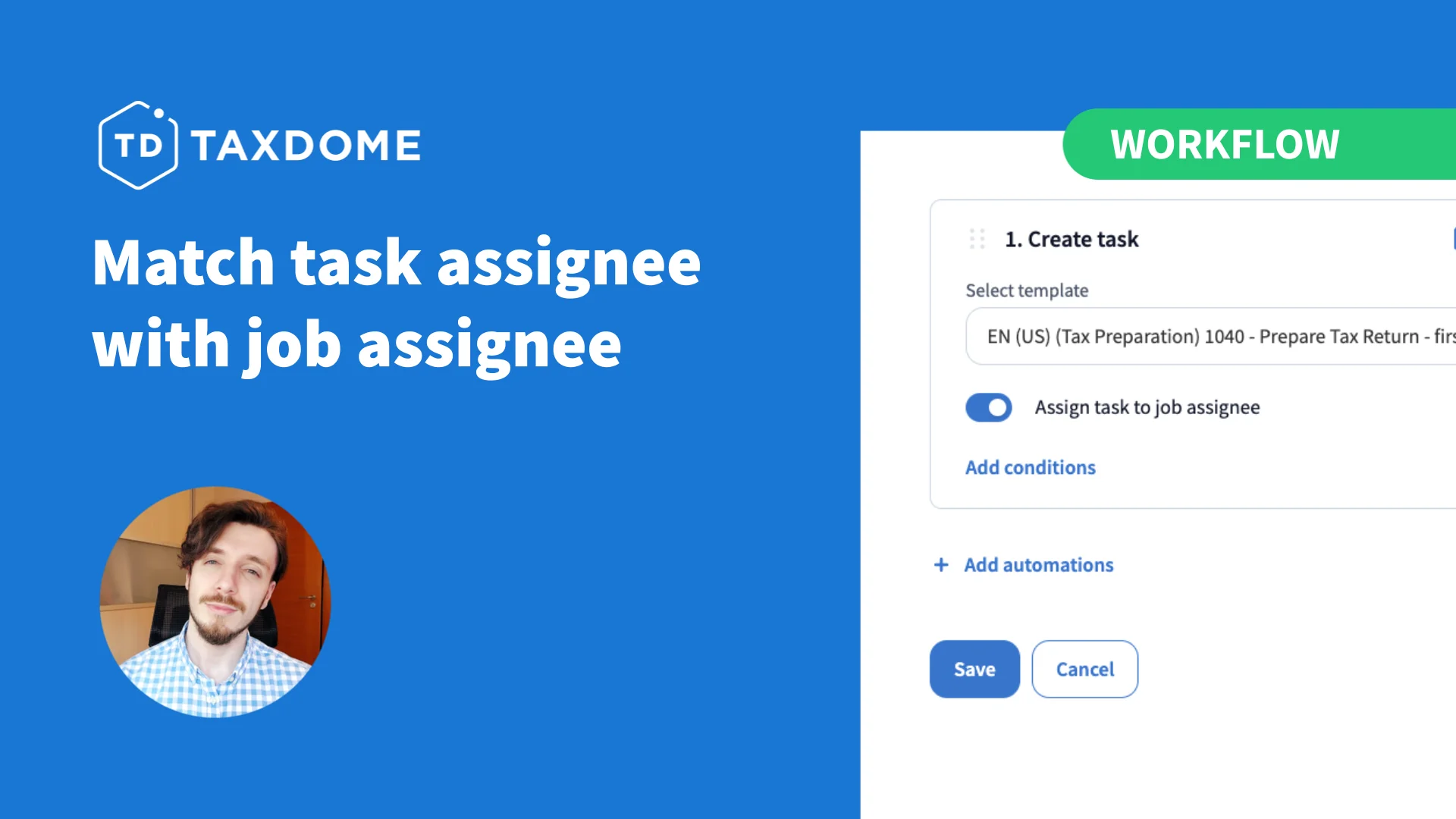 Match Task Assignee with Job Assignee on Vimeo