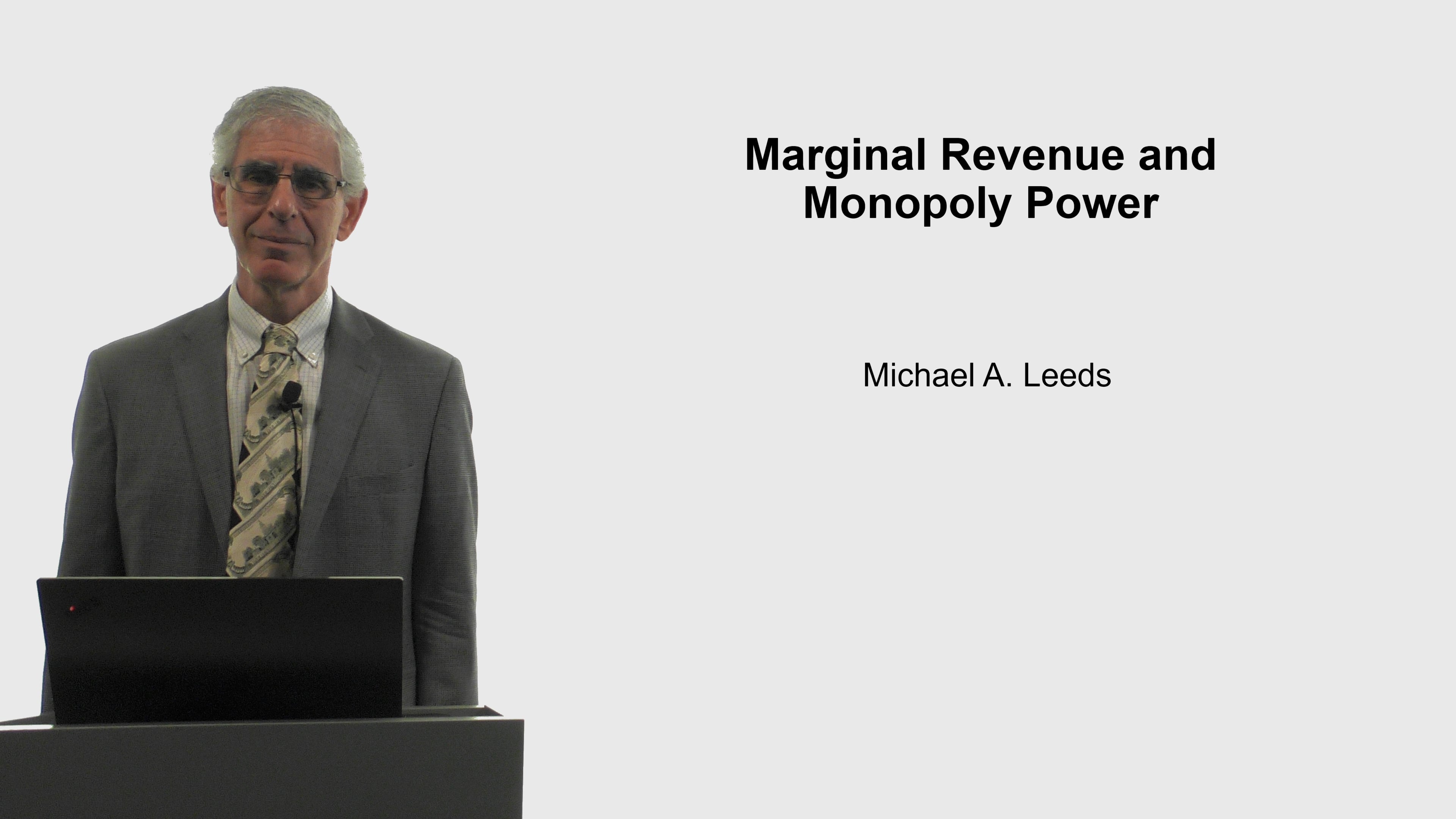 Marginal Revenue and Monopoly Power