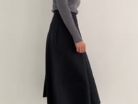 トリプルツイルタックスカート（ロング・マキシ丈スカート