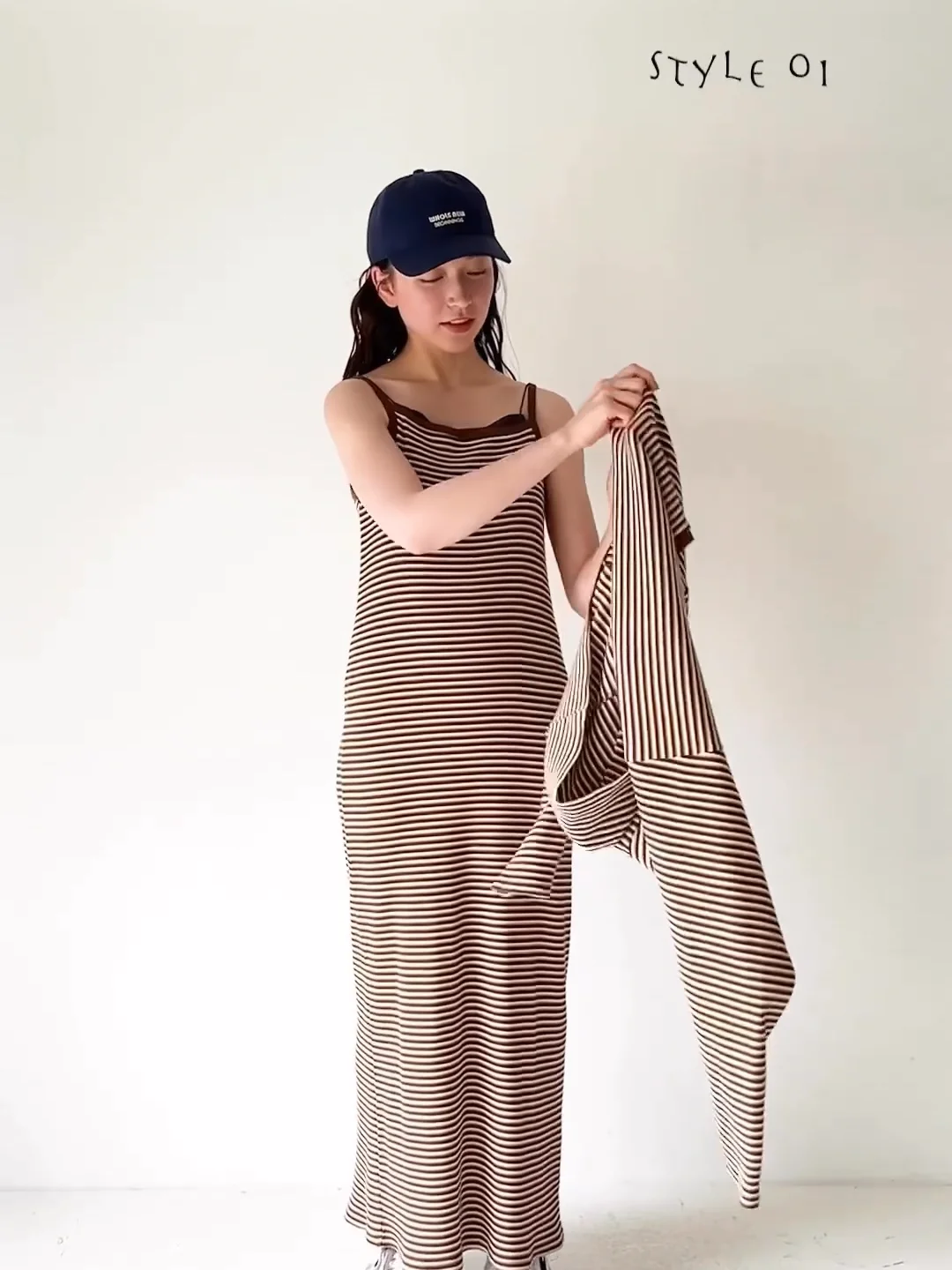 UN3D ティアードギャザーキャミワンピース UN3D.（アンスリード）の