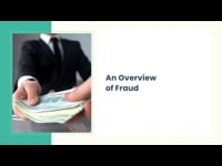 An Overview of Fraud 