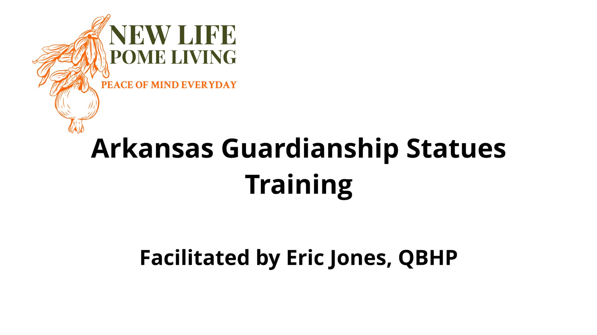 Arkansas Guardianship Statues Training on Vimeo