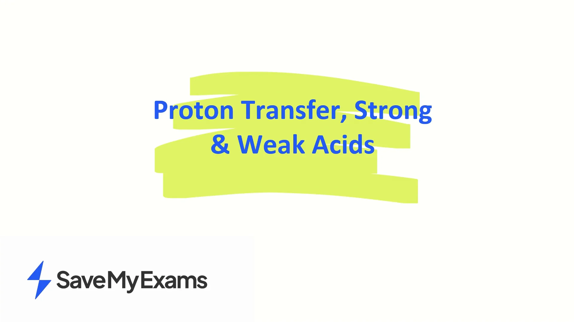 713 Cie Igcse Proton Transfer Strong And Weak Acidss On Vimeo 7285