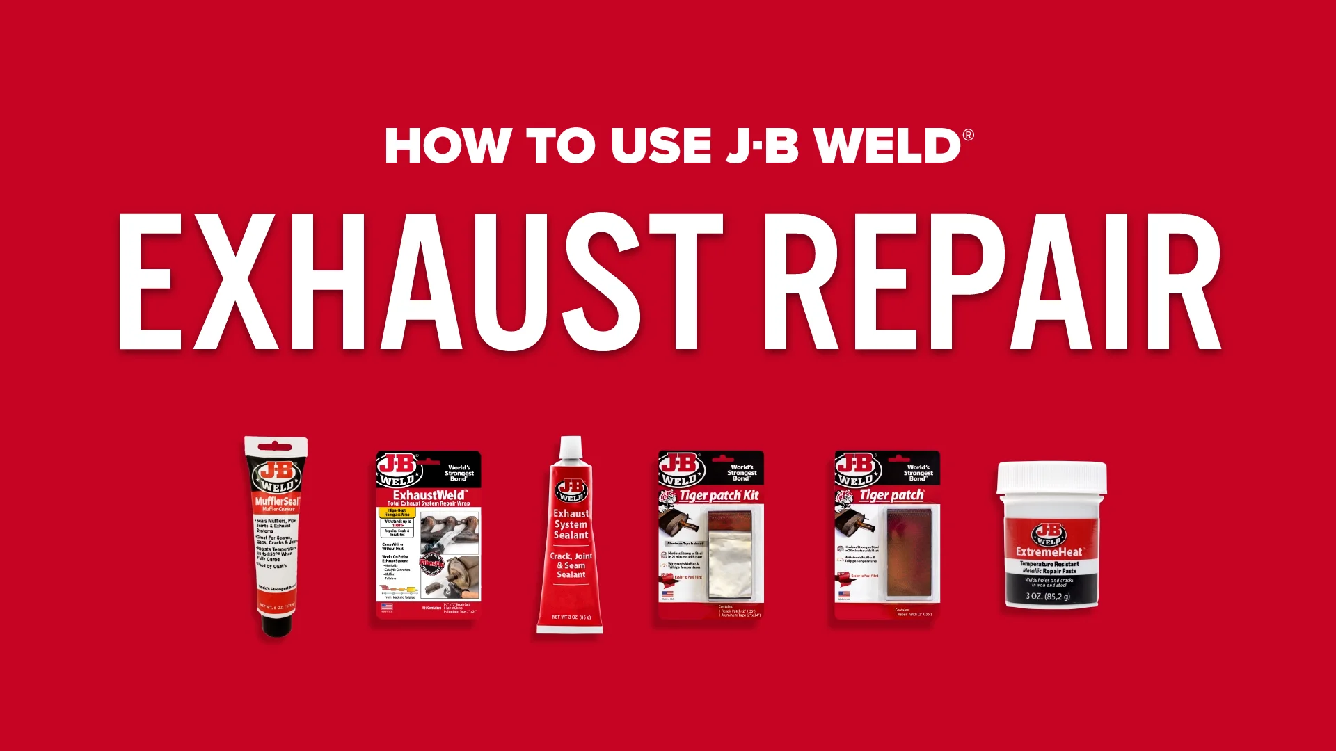 How To Use JB Weld Exhaust Repair Solutions on Vimeo