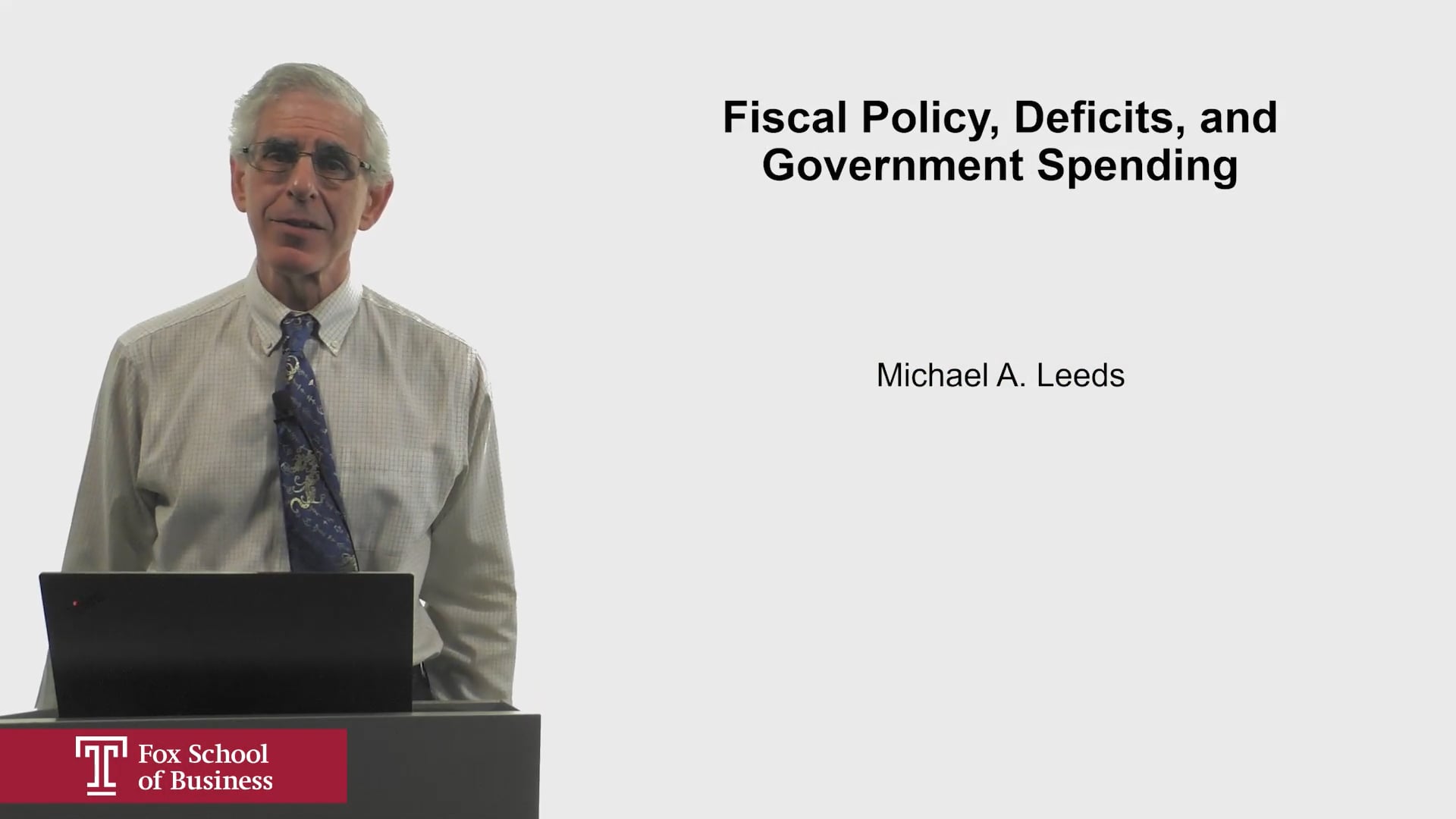 Fiscal Policy, Deficits, and Government Spending