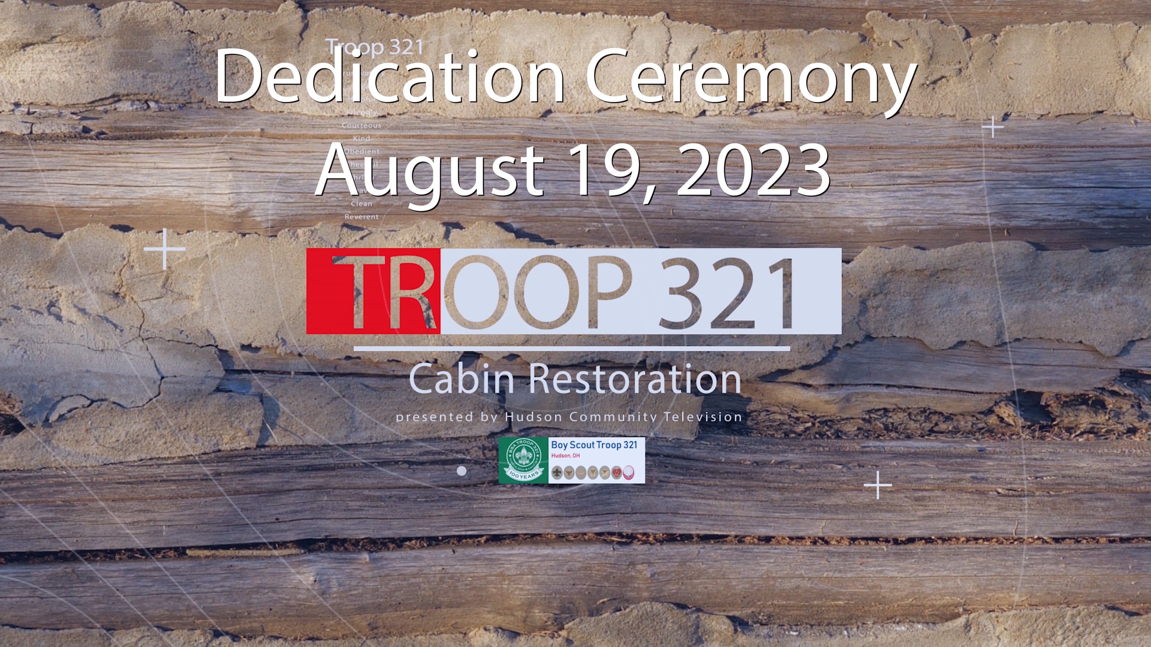 Scout Cabin Dedication Ceremony 2023