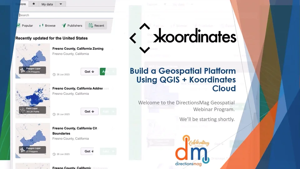 Build a Geospatial Platform Using QGIS + Koordinates Cloud on Vimeo