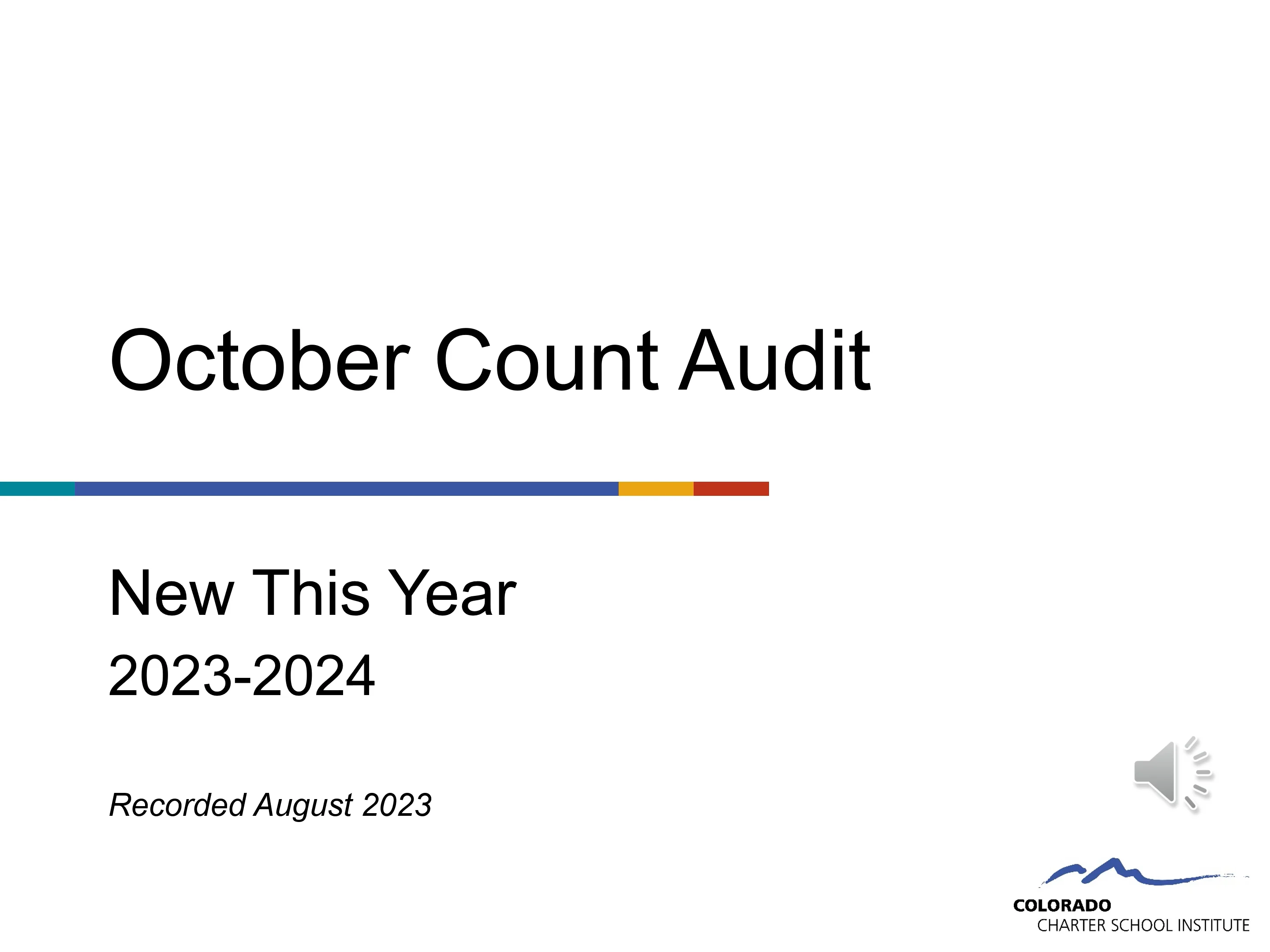 23-24 October Count Audit New This Year on Vimeo