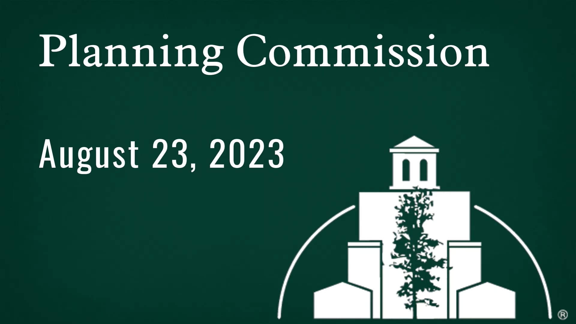 Planning Commission August 23