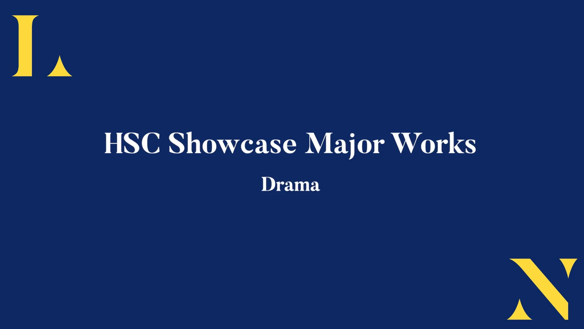 HSC Showcase 2023 Drama Presentations on Vimeo