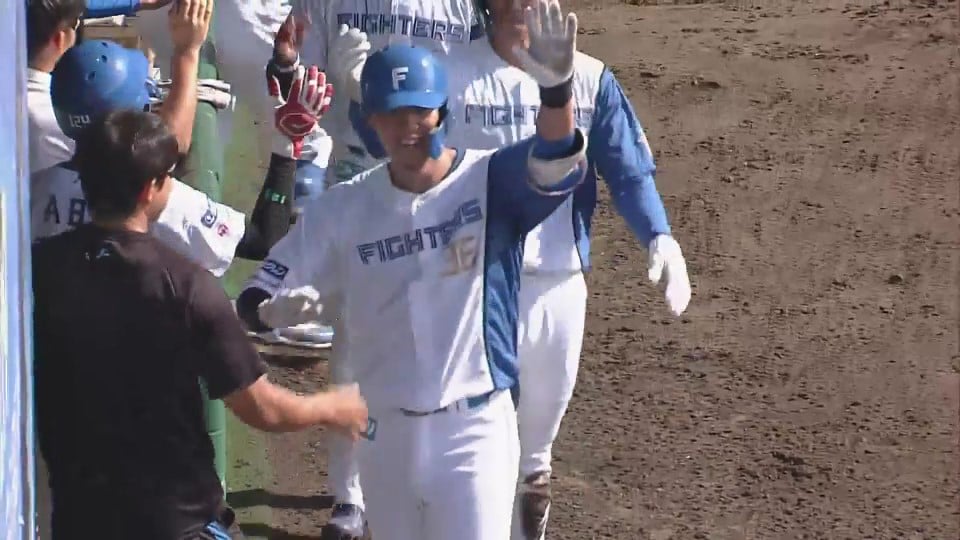 【ファーム】逆方向へ大きな一発!! ファイターズ・木村文紀の3ランホームランで1点差に!!  2023年8月24日 埼玉西武ライオンズ 対 北海道日本ハムファイターズ