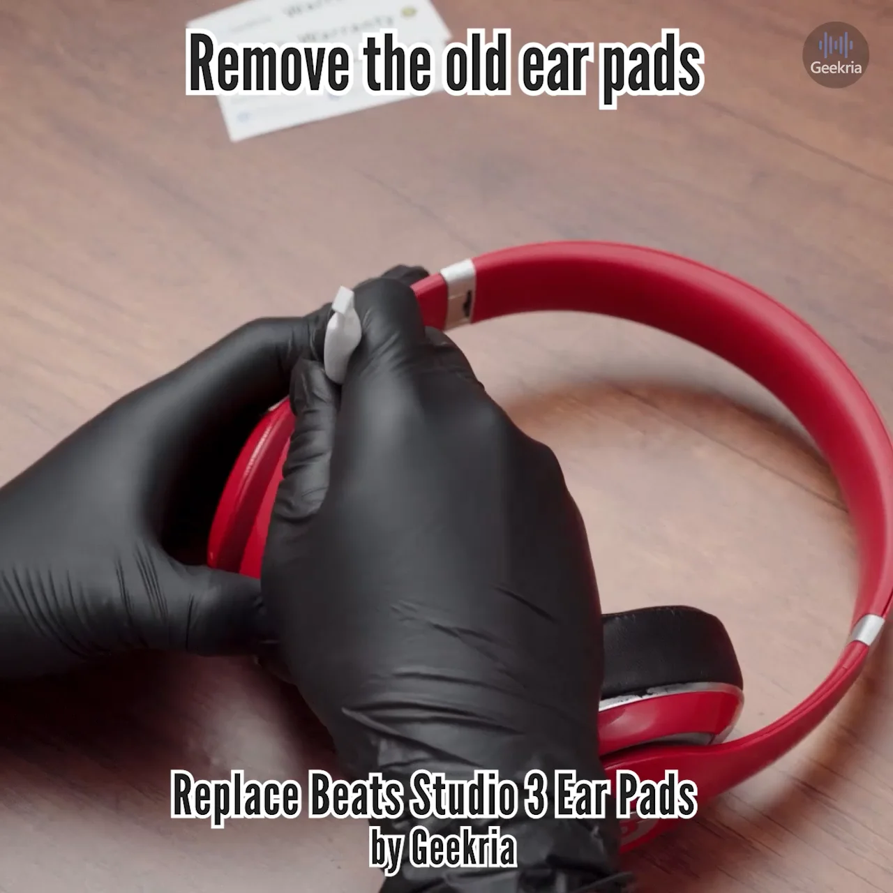 How to Replace Beats Studio 3 Headphones Ear Pads / Cushions Geekria