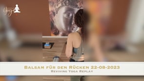 Balsam für den Rücken 22-08-2023