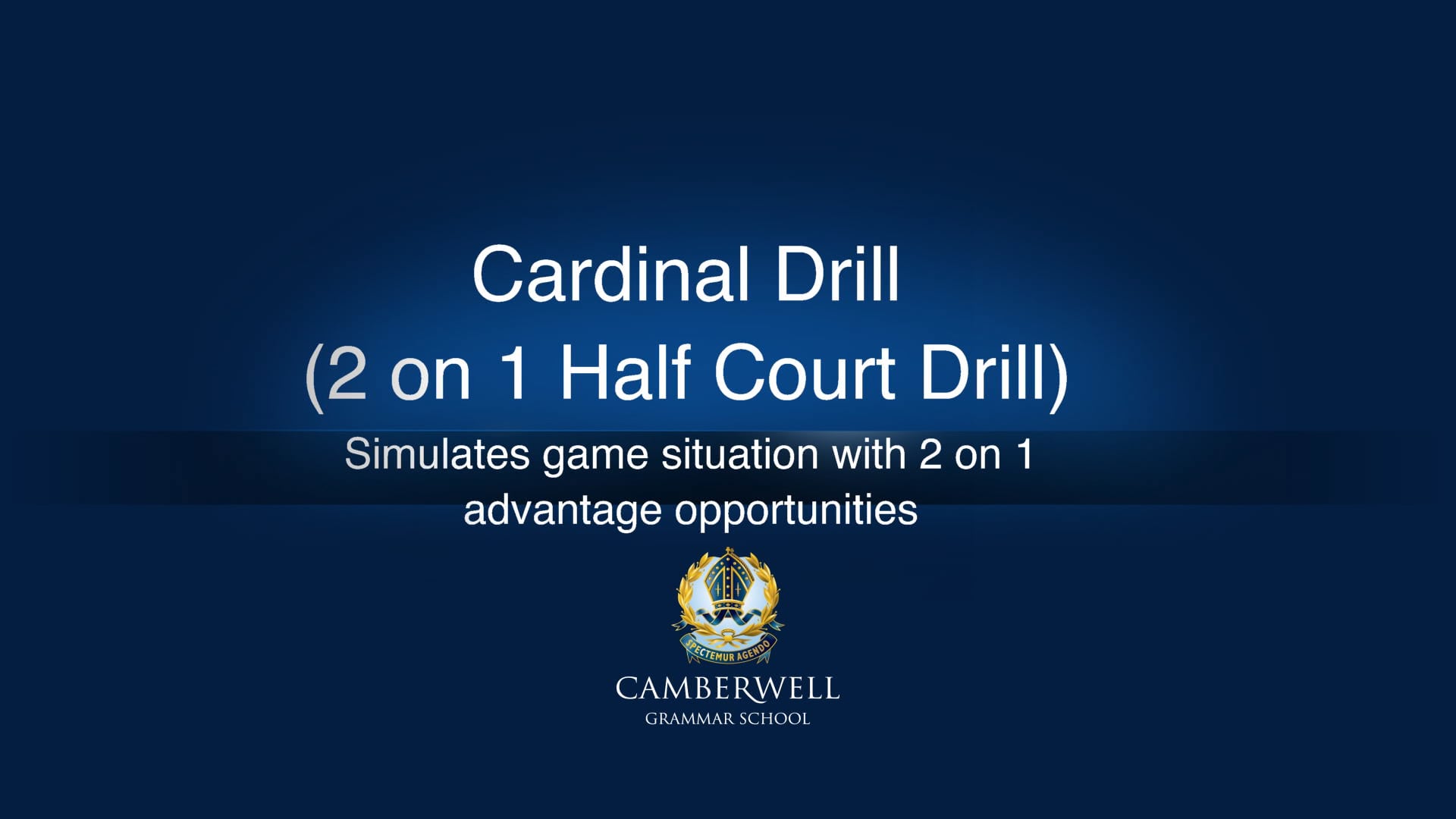 Camberwell Grammar Basketball Tutorials - 3. Cardinal Drill on Vimeo
