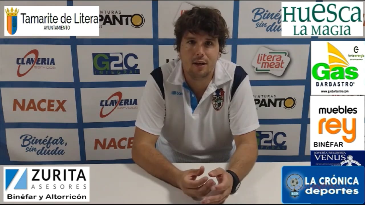 LUIS ARCAS (Entrenador Binéfar) CD Binéfar 2-1 UD Barbastro 