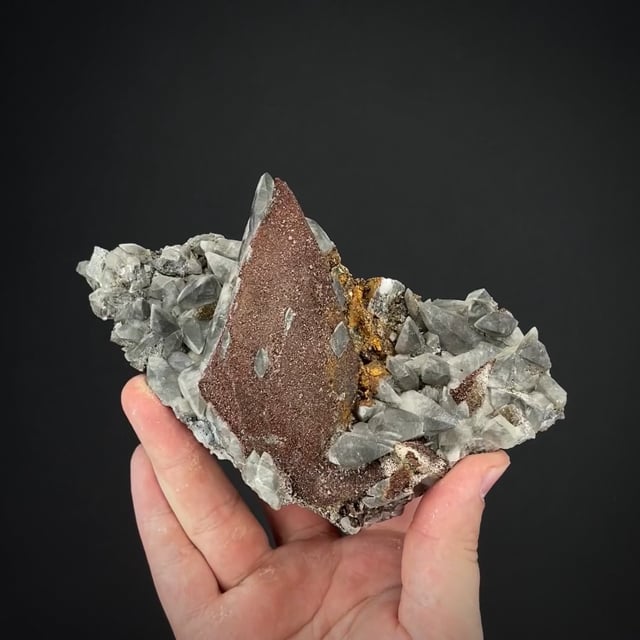 Calcite with Chalcopyrite & Marcasite