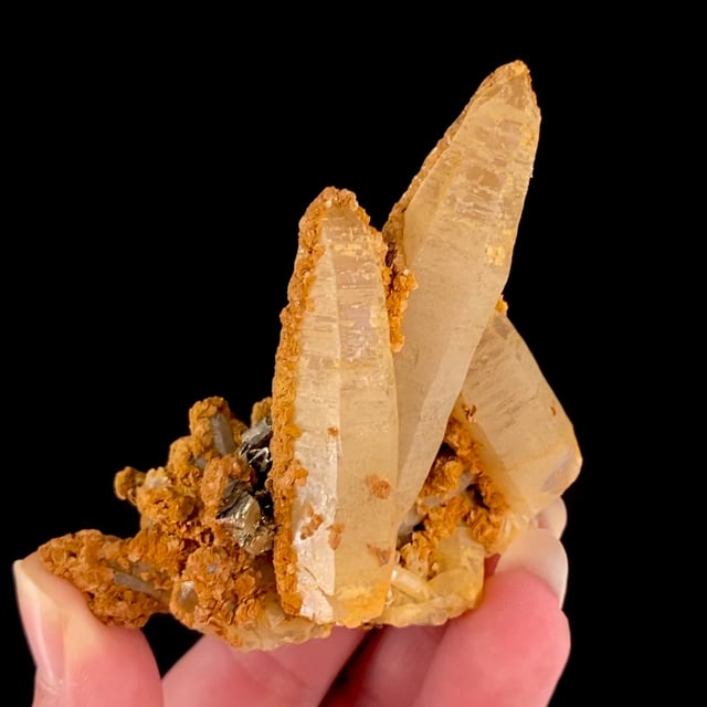 Quartz with Siderite and Pyrite