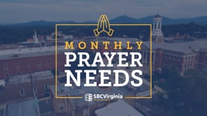 Monthly Prayer Needs - September 2023 | SBCV